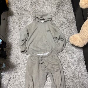 Essentials Kids Gray Sweatpants & Hoodie Set